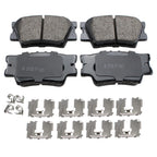 Set of 4 Akebono Rear Brake Pads ACT1212A for Lexus ES350 Pontiac Vibe Toyota Avalon (2007–2019)