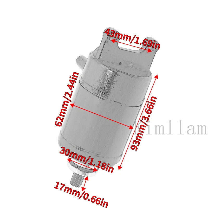 Starter Motor for Bajaj Dominar 250/400 (2020–2023) JF351600