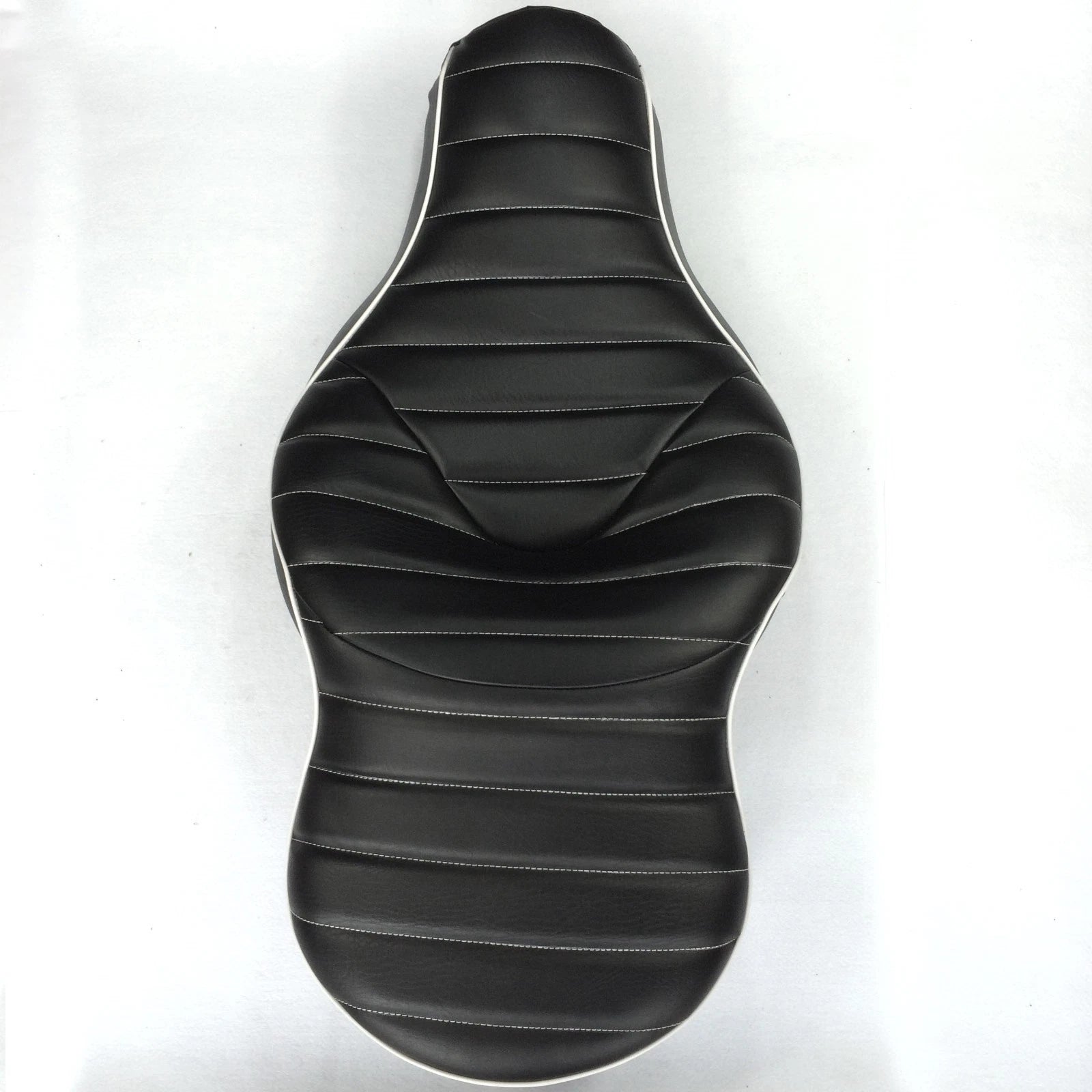 Custom 2-Up Cross Stripe Leather Seat for Harley XL883N XL883L XL883X (2005–2013)