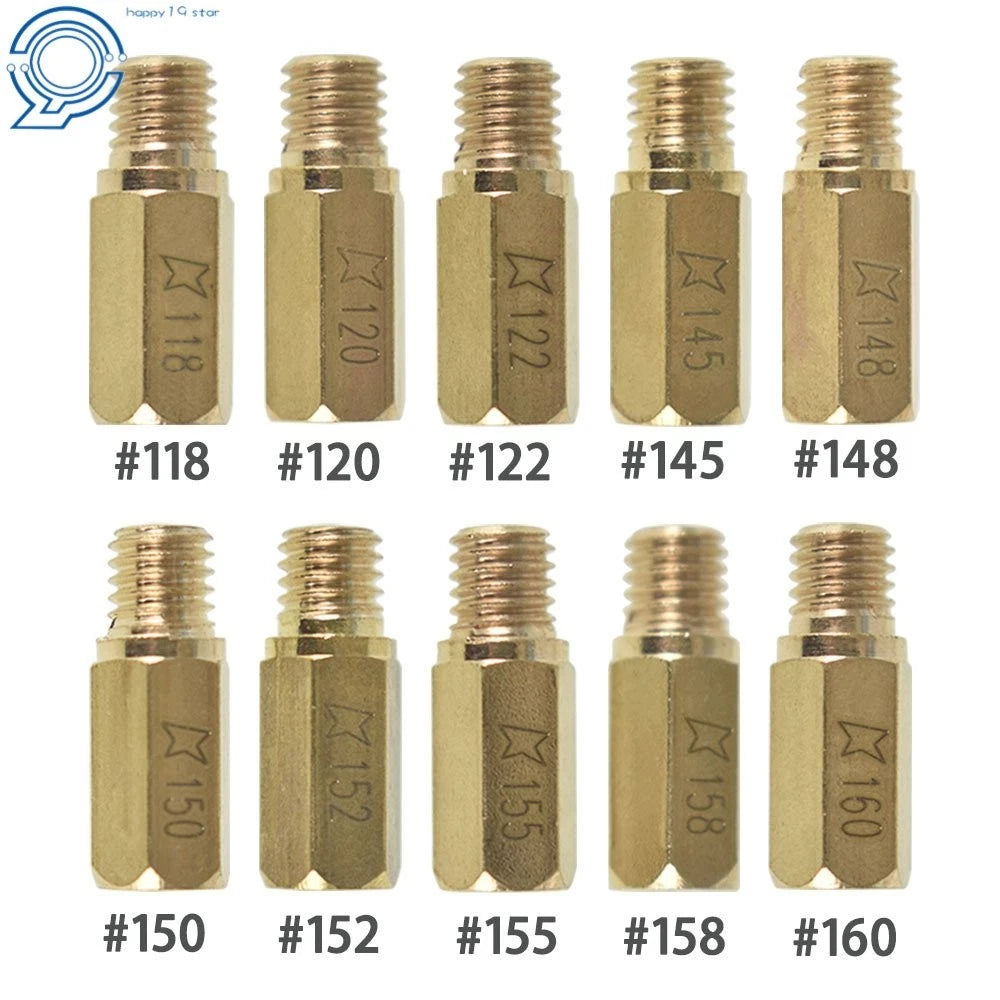 Set of 10 Main Jets for OKO KOSO PE PWK Carburetor (118-160)