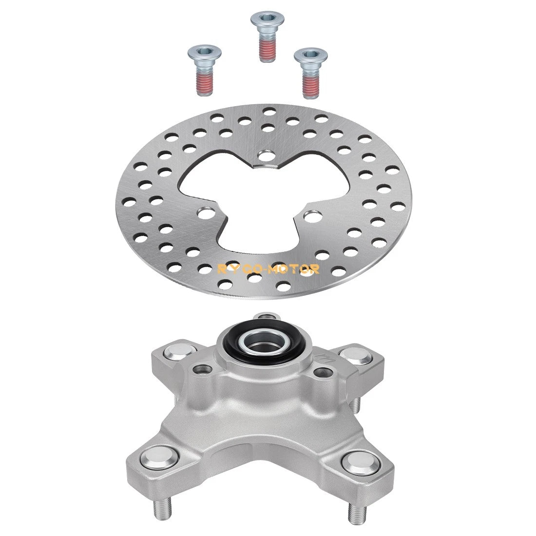 Front Wheel Hub & Brake Disc Rotor Set for Honda TRX250X TRX400X (2009–2014)
