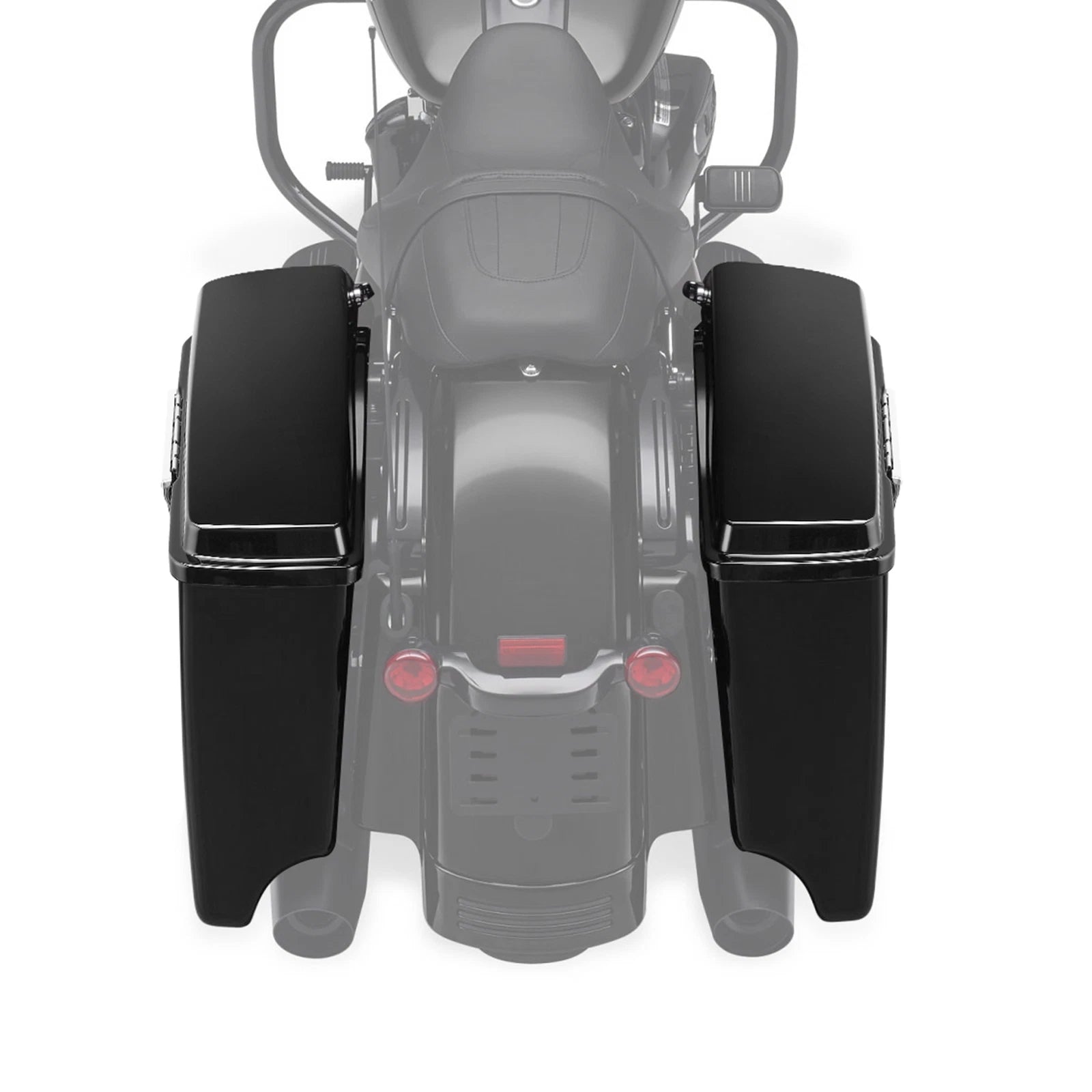 Stretched Extended Hard Saddle Bags for Harley Street Glide Road King (1993–2013)
