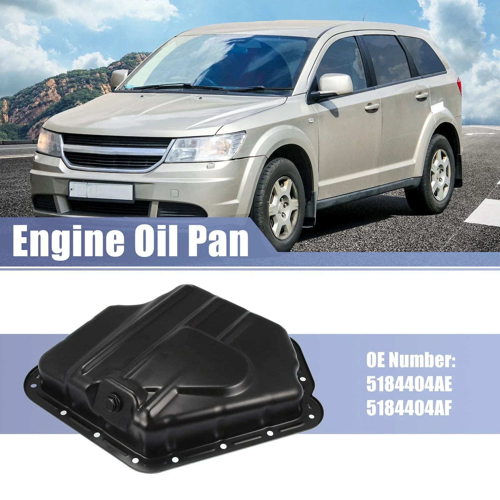 Engine Transmission Oil Pan for Chrysler 200, Dodge Ram C/V (2011-2014)