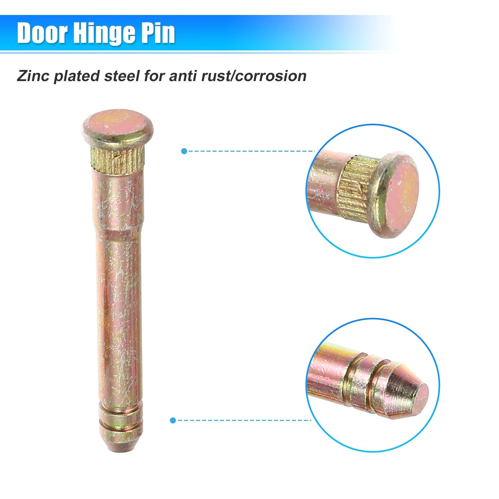 Set of 2 Door Hinge Pin and Bushing Repair Kits for Honda Civic (1988–2011)