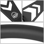 330mm 1" Dish NRG 3-Spoke Black Aluminum Steering Wheel (Fits )