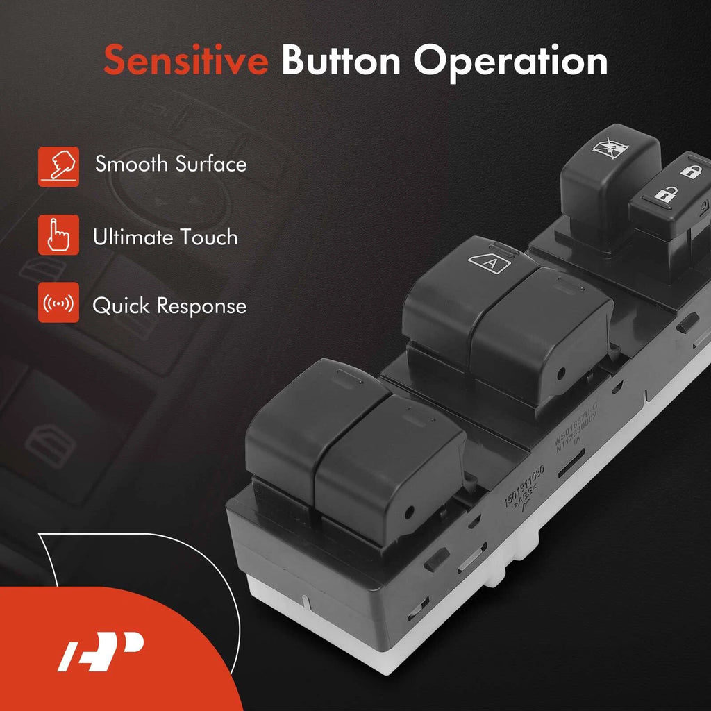 Front Left Power Window Switch for Nissan Rogue (2010-2013)