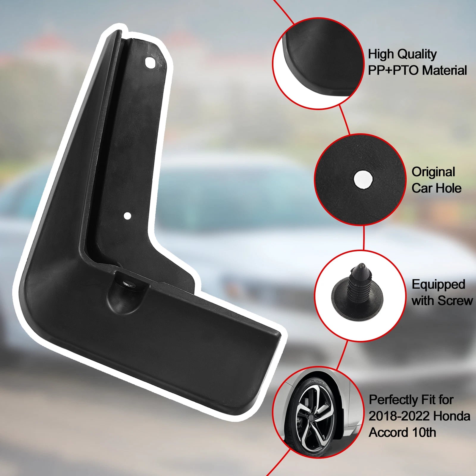 Mud Flaps Splash Guards for Toyota Camry (2018-2024)