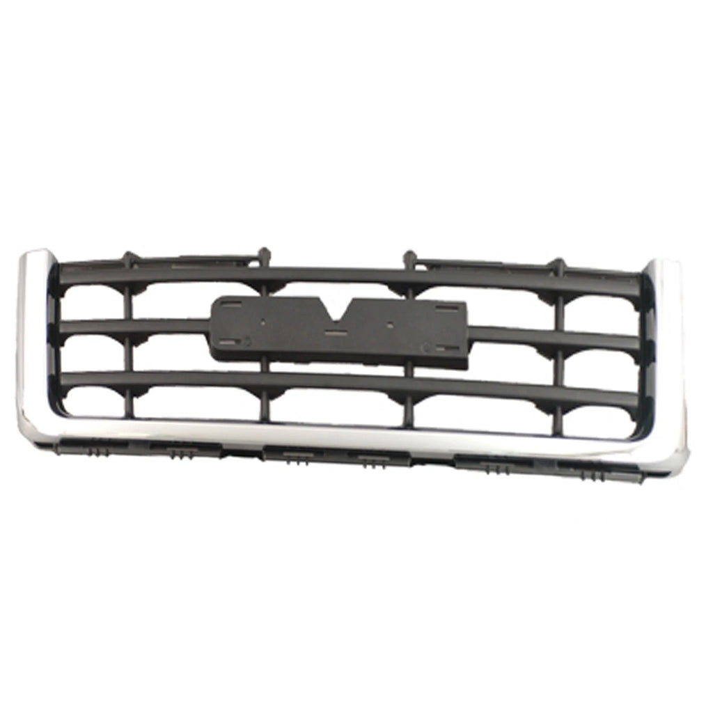 Front Grille Replacement Black Chrome Plastic for Toyota Hilux (2005–2015)