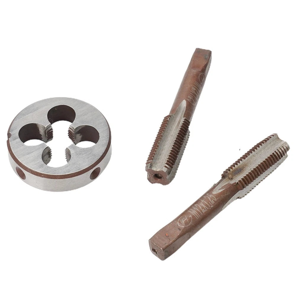 Set of 3 M12X1.25mm HSS Metric Tap and Die Right Hand Thread