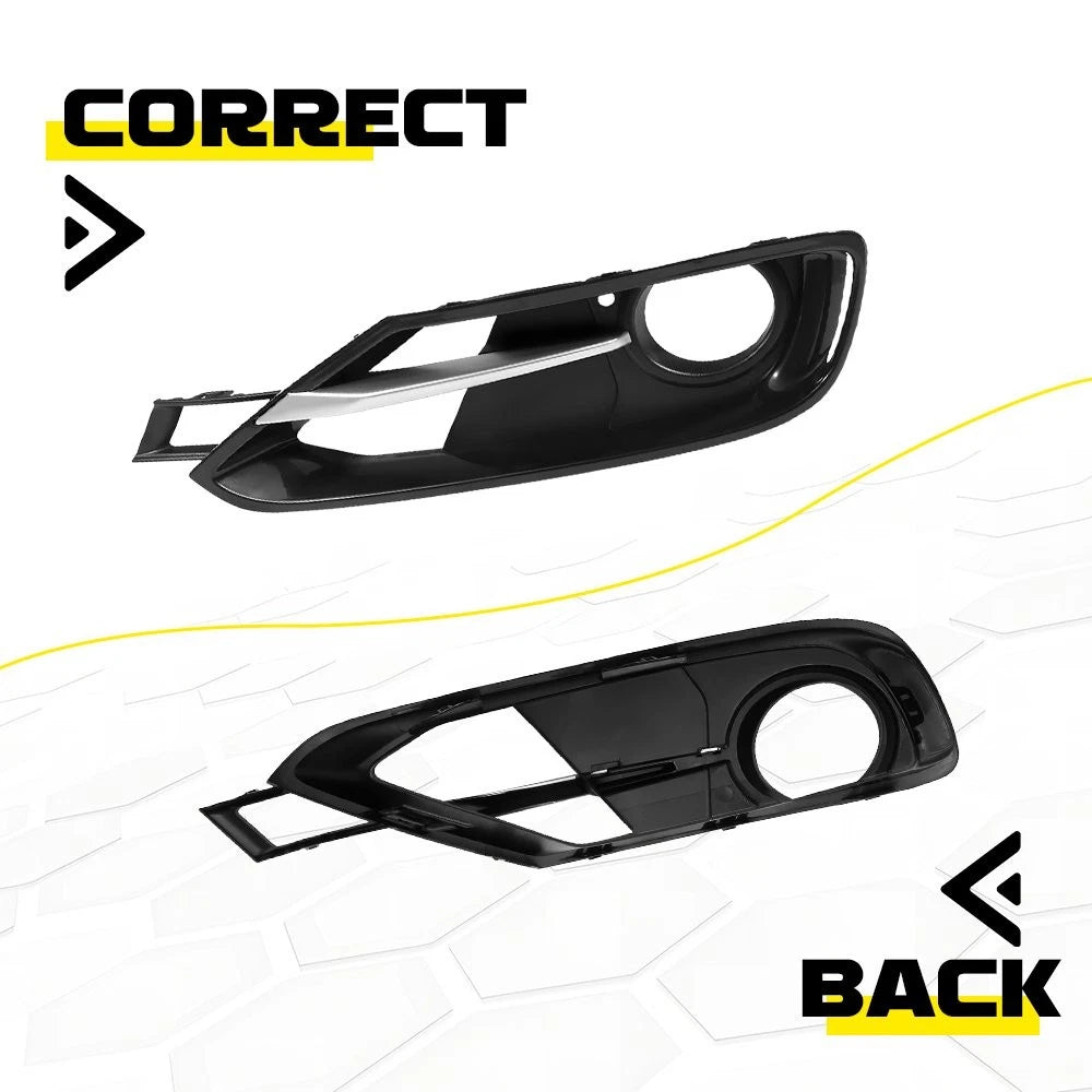 Front Bumper Fog Light Grille with Trim for BMW 3 Series (2012–2015)