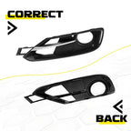 Front Bumper Fog Light Grille with Trim for BMW 3 Series (2012–2015)