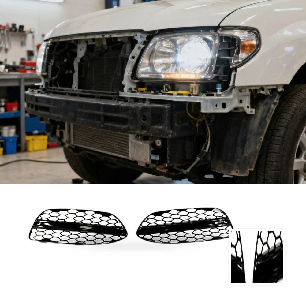 Front Bumper Lower Grille Fog Light Grille for Mercedes C-Class W205 (2015–2021)