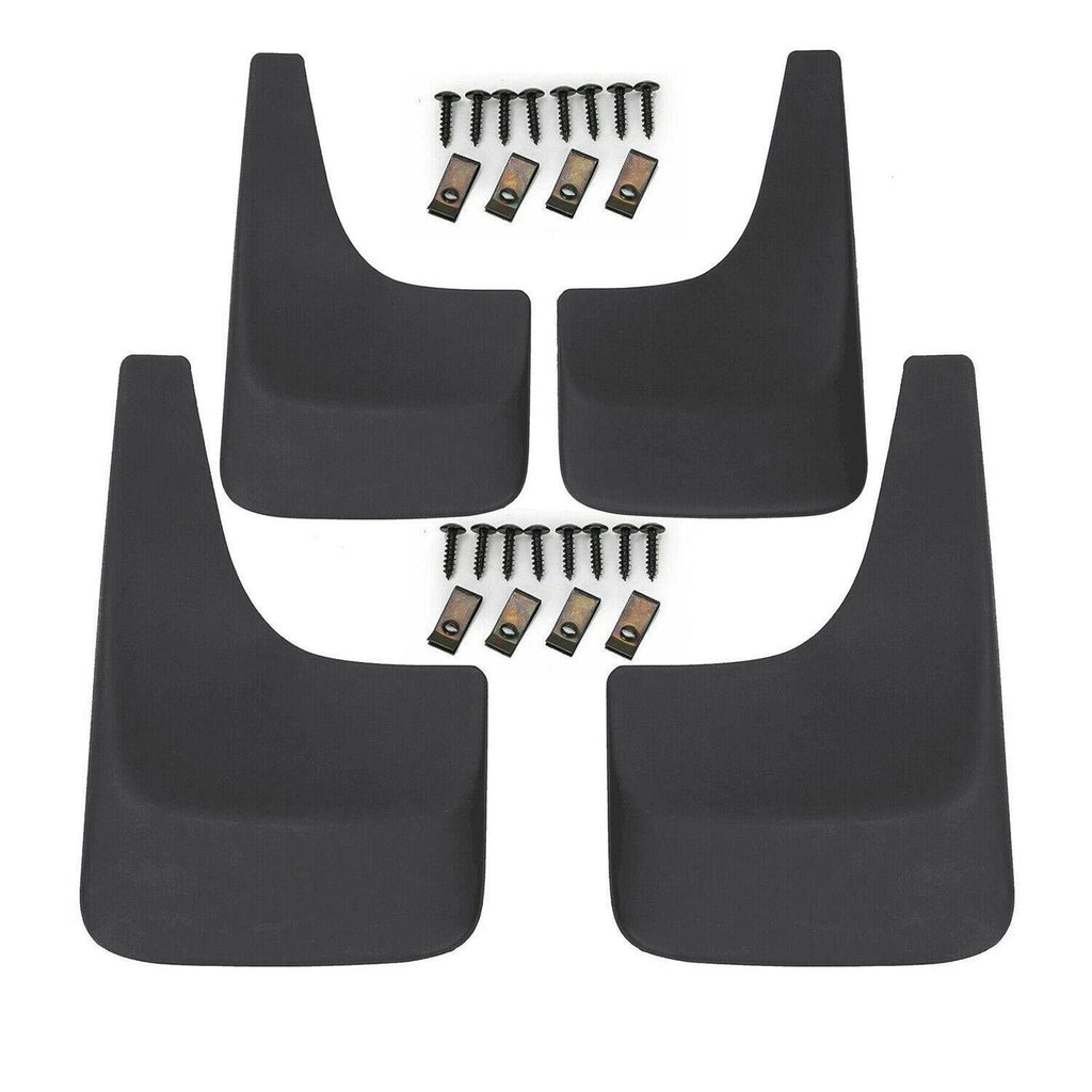 Set of 4 Mud Guards Splash Flaps for Chevy Silverado 1500 2500 3500 (2001–2014)