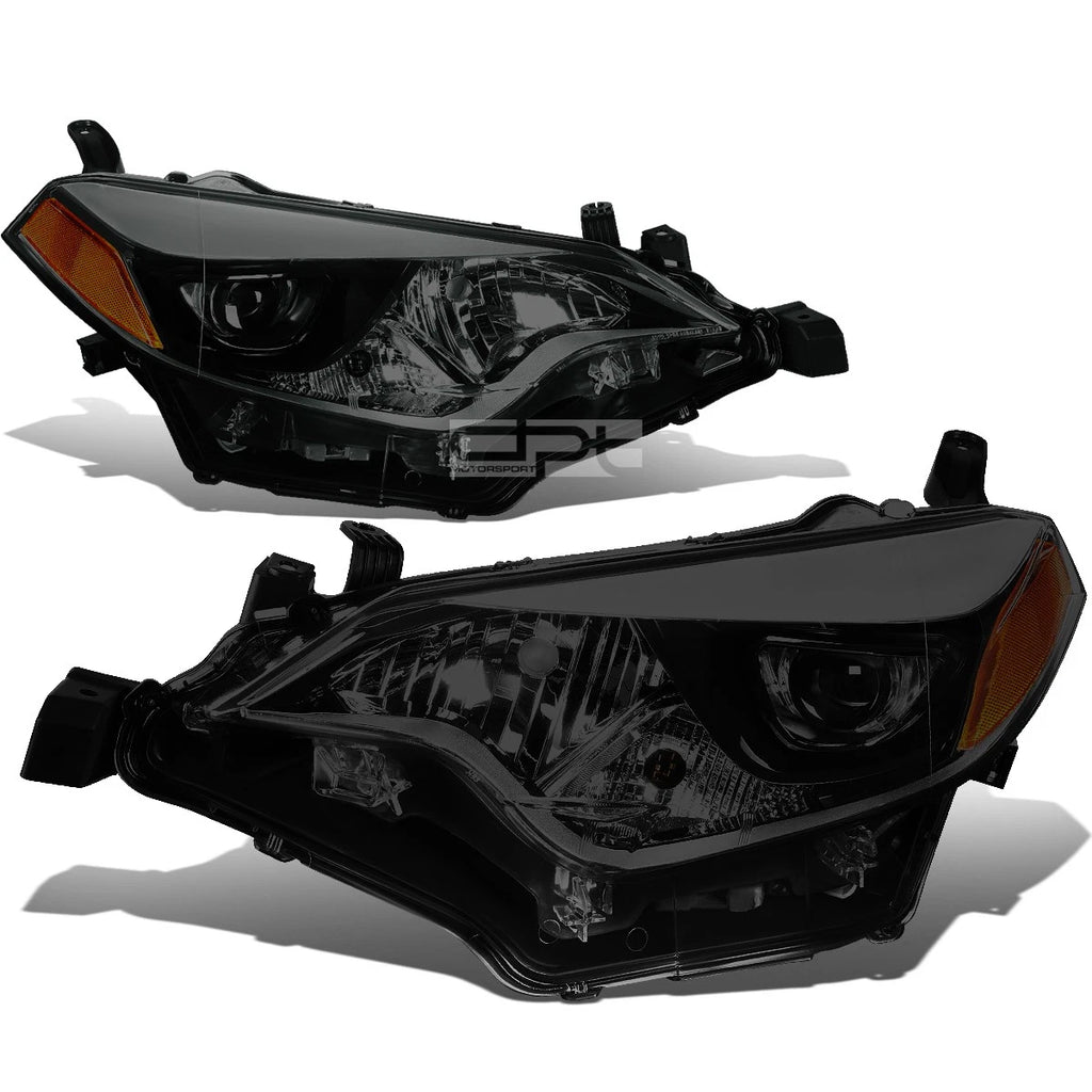 Smoked Housing Amber Side Projector Headlight for Toyota Corolla (2014–2016)