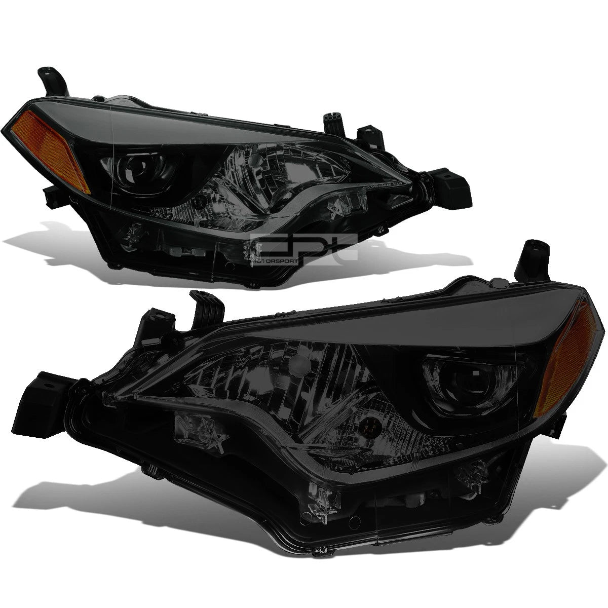 Smoked Housing Amber Side Projector Headlight for Toyota Corolla (2014–2016)