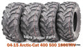 Set of 4 ATV Solid Mud Tires 25X8X12 25X10X12 for Arctic Cat 400 500 1000 TRV (2004–2015)