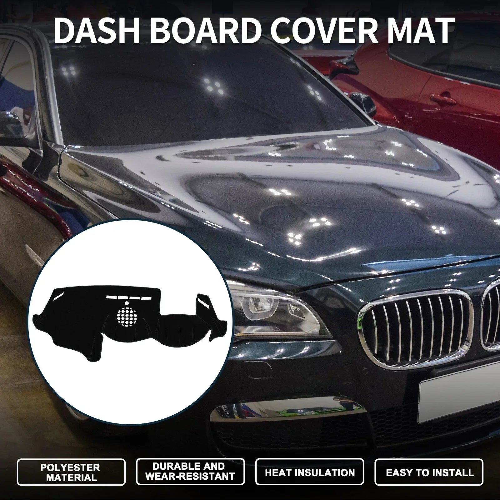 Dashboard Dash Cover Mat Sun Protector Pad for BMW 6 Series (2003-2010)