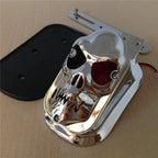 Metal Rear Skull Brake Tail Light for Harley Davidson Chopper