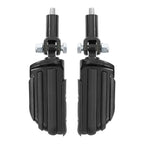 Black Rear Passenger Footpegs Support Mount for Harley Softail (2000-2006)