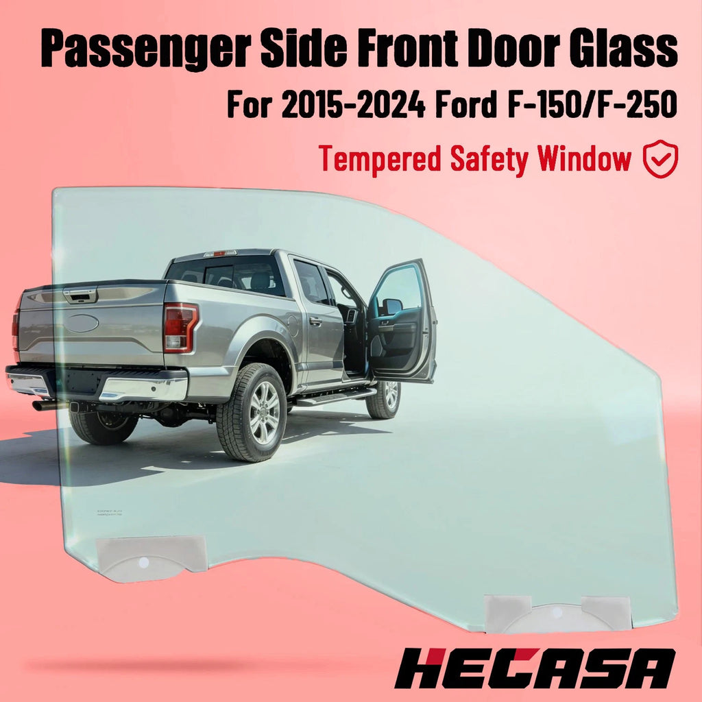 Passenger Right Side Front Door Window Glass for Ford F-150 (2015–2024)