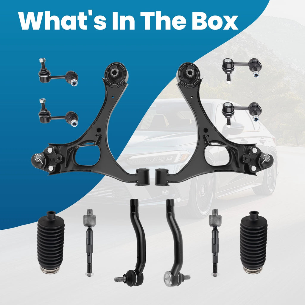 Set of 14 Front Suspension Lower Control Arms with Ball Joint for Honda Civic (2006–2011)