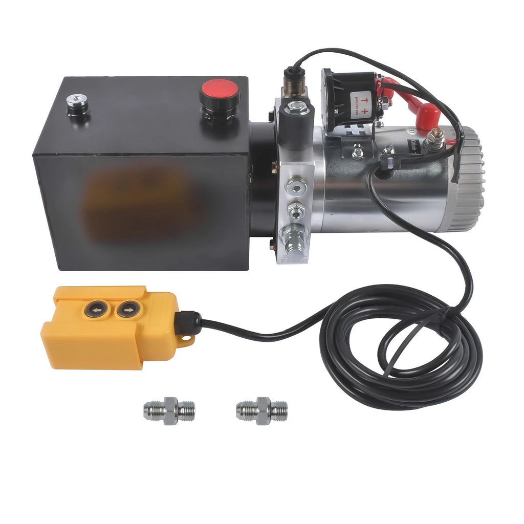 Hydraulic Pump with 12V Motor for Container Truck Tailplates (4 Quart)