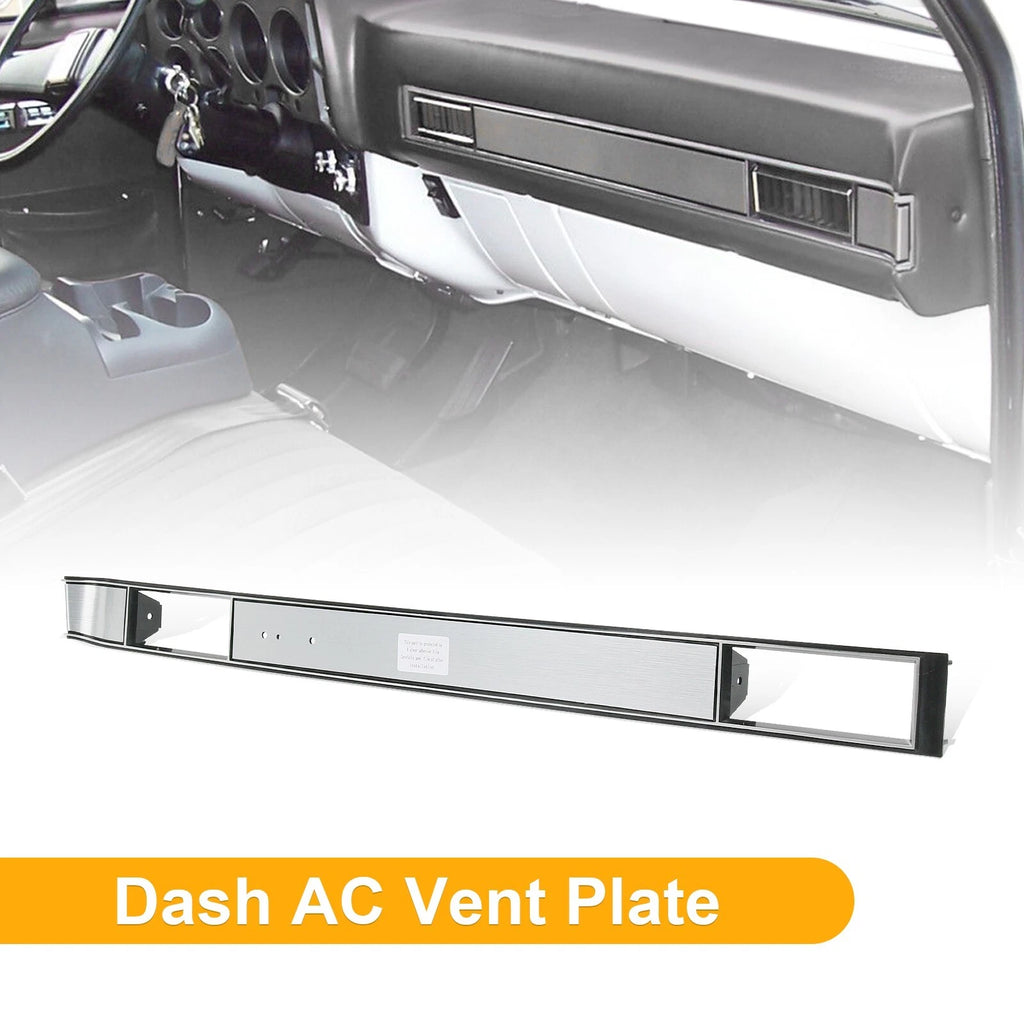 Dash AC Vent Plate for Chevy Silverado Pickup Truck (1981–1987) Aluminum