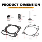 Intake Exhaust Valve & Gasket Seal Kit for Yamaha YFZ450 (2004–2009), YFZ450X (2008)
