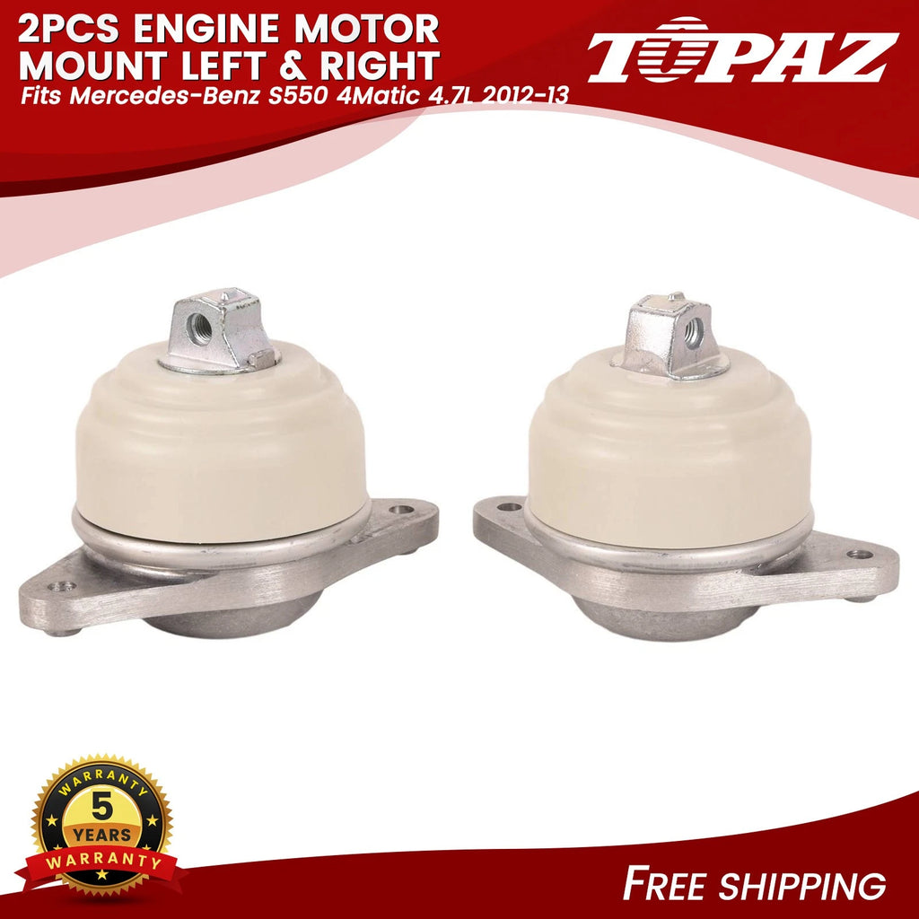 2Pcs Engine Motor Mount for Mercedes-Benz S550 4Matic (2012–2013)