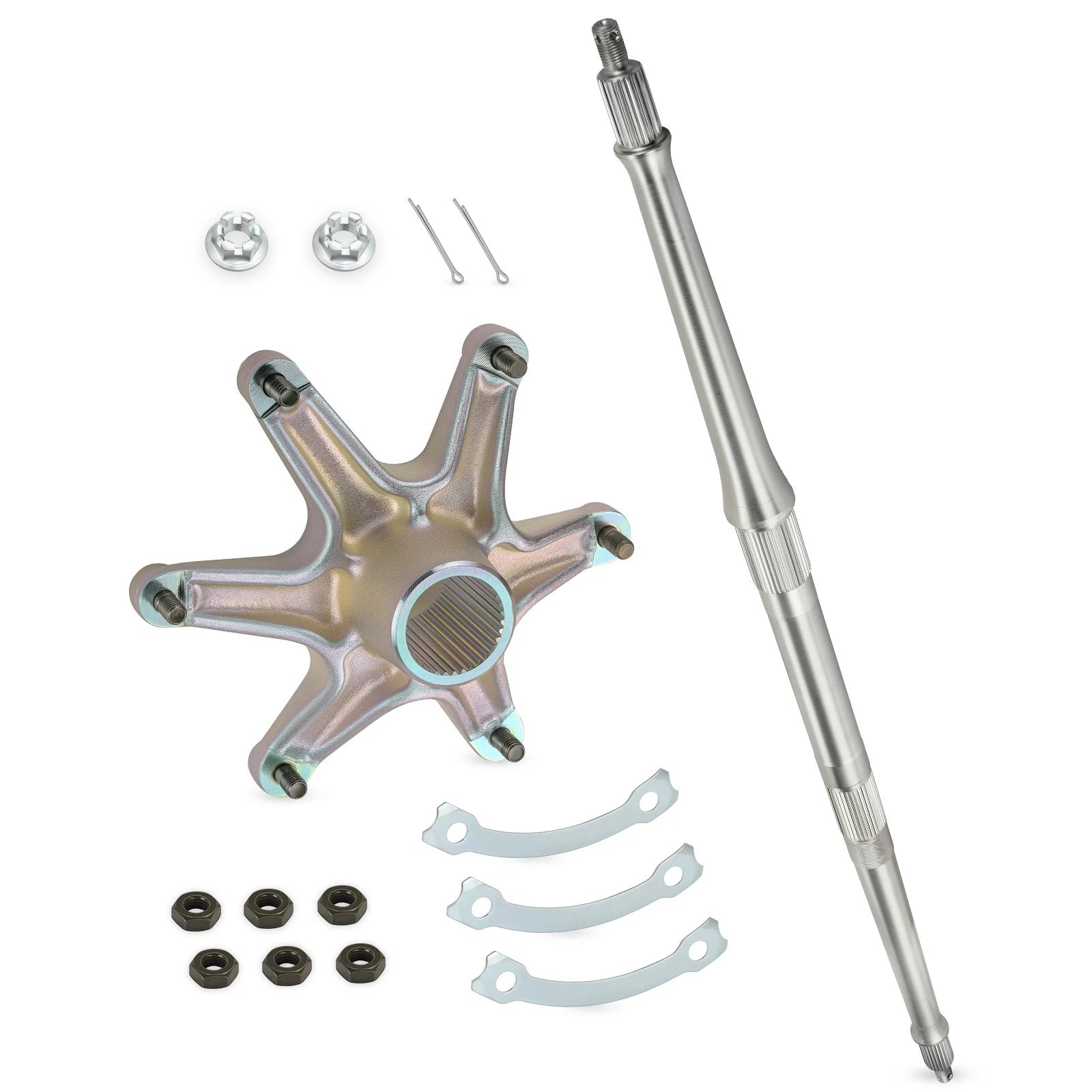 Rear Axle Shaft w/Sprocket Hub for Yamaha Banshee 350 (1989–2006)