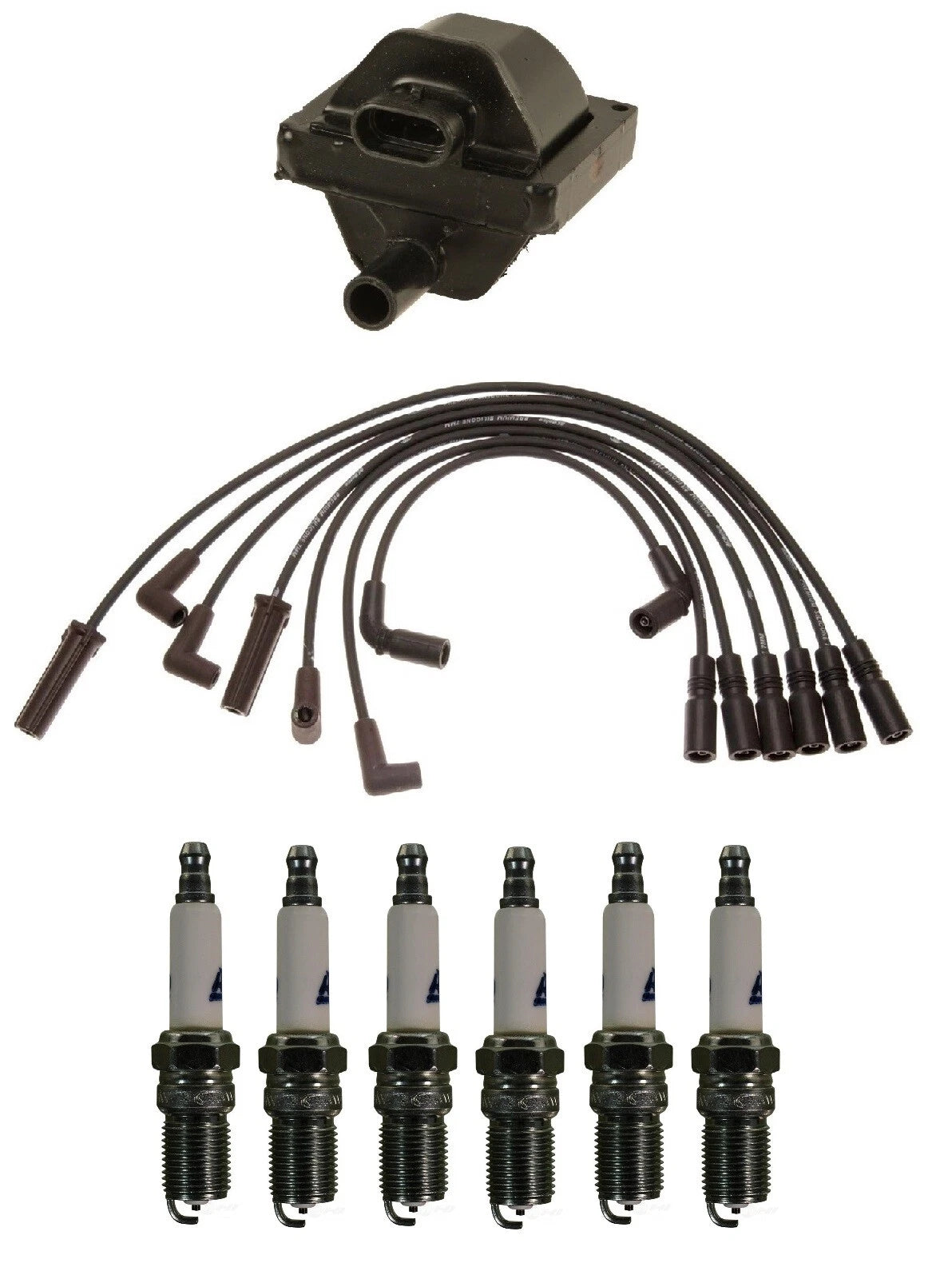 Ignition Wires & Spark Plugs Kit for Chevrolet P30 (1990–1999)