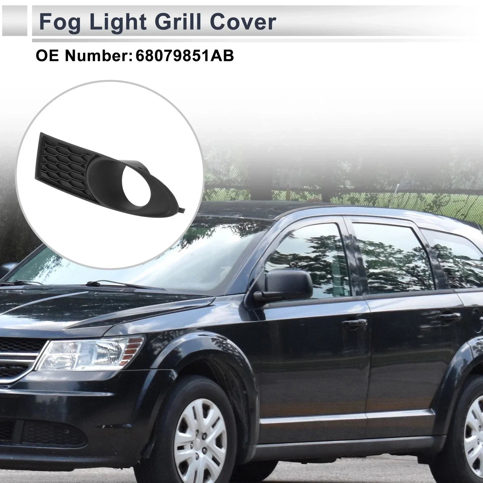 Front Left Fog Light Grill for Dodge Journey (2011-2020) - 1 x Piece