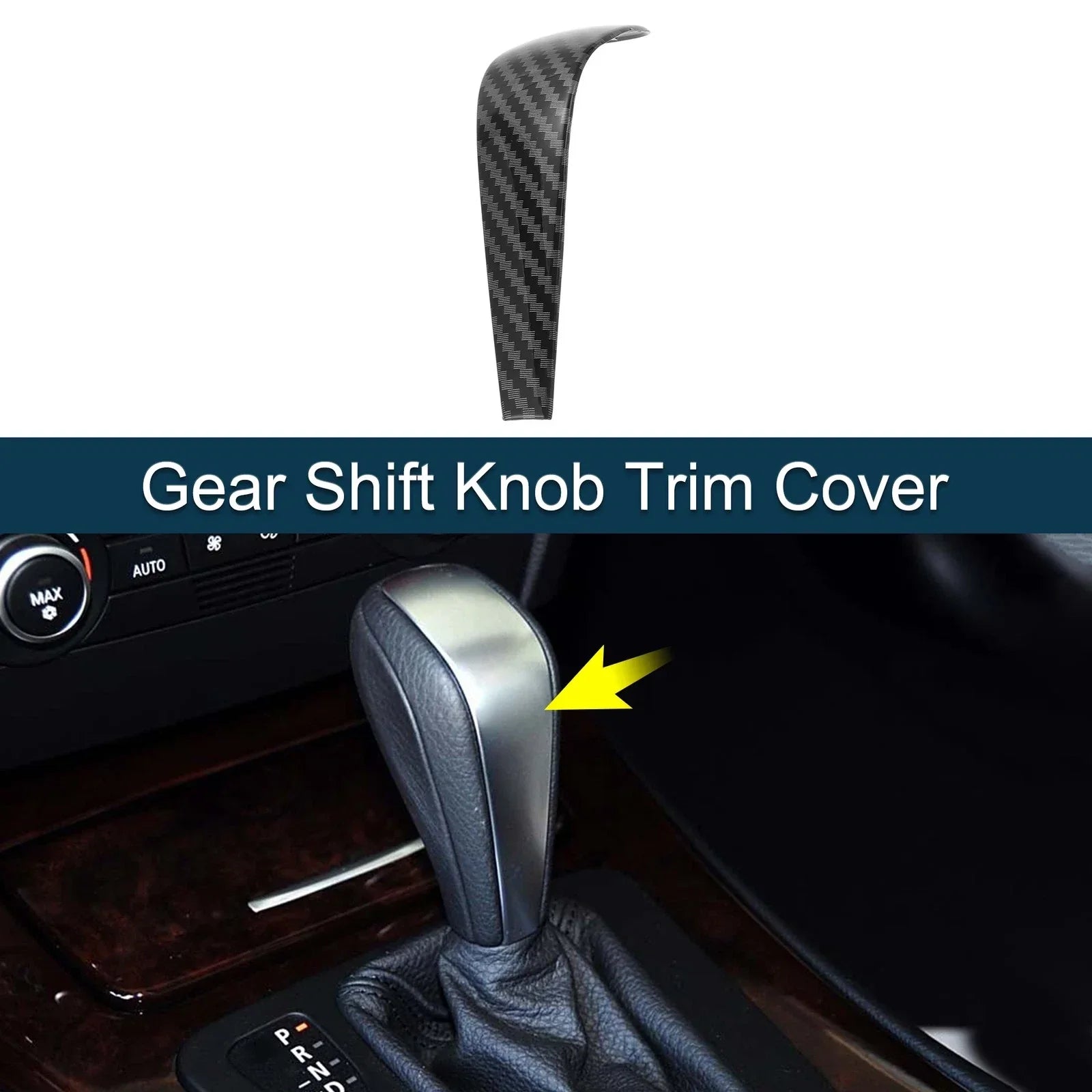ABS Gear Shift Knob Cover Sticker for BMW 1 Series 3 Series Z4 X1