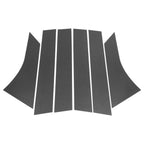 Set of 6 Door Pillar Window Trim for Ford Focus (2012–2019) Carbon Fiber