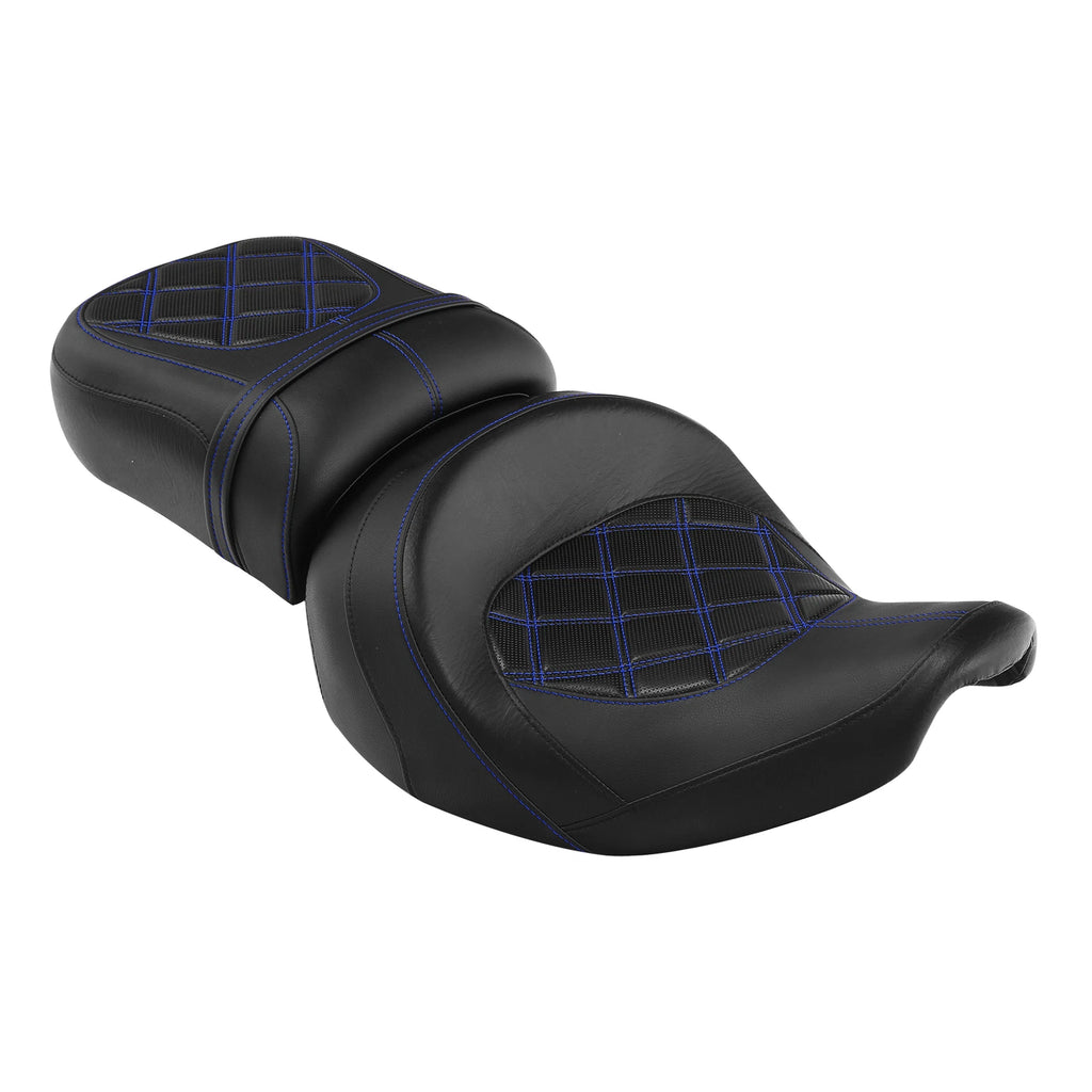 2X Black Driver Passenger Two-up Seat for Indian Roadmaster Chieftain (2014–2023)