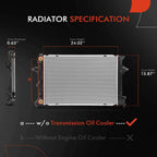 Radiator with Trans Oil Cooler for Hyundai Kona Electric (2019–2023)