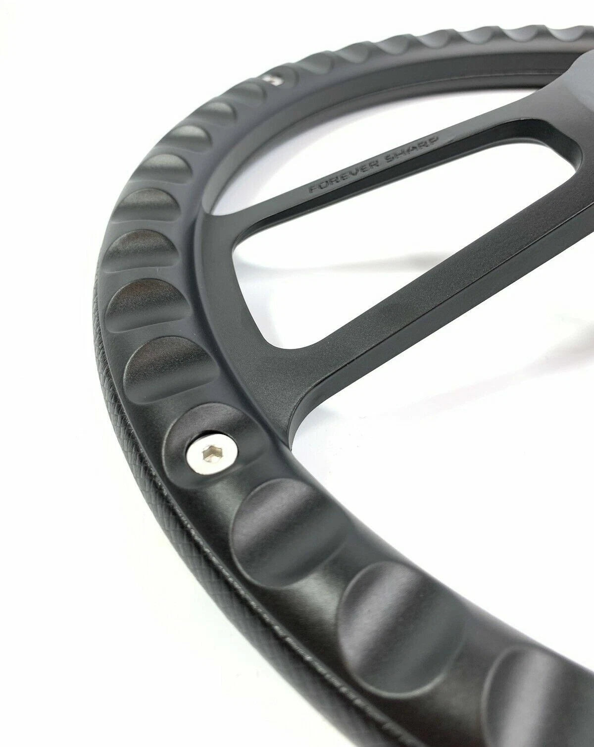 Steering Wheel Cover Carbon Fiber Wrap 14 Inch for Universal Fit SUV Sedan (—)