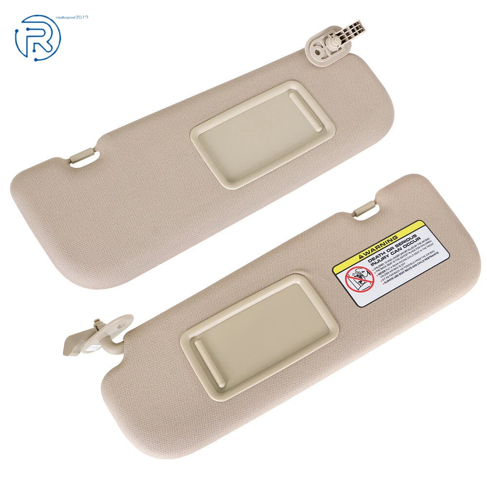 Set of 2 Sun Visors with Mirror for Hyundai Elantra (2011-2015)