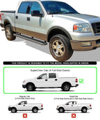 6-Inch Running Boards for Ford F150 SuperCrew Cab (2004-2008)