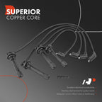 Set of 4 Spark Plug Wires for Honda Civic (1992–1995)