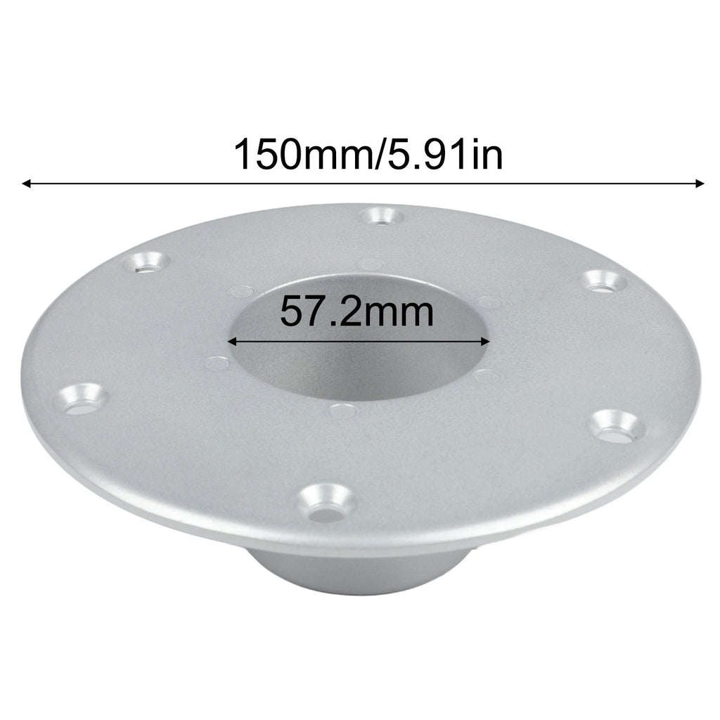 Table Leg Base Round Flush Mount for RV Boat (5.91 Inches)