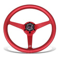 NRG RST-071-RD 330mm Red Racing Steering Wheel for Universal Fit (1" Dish)
