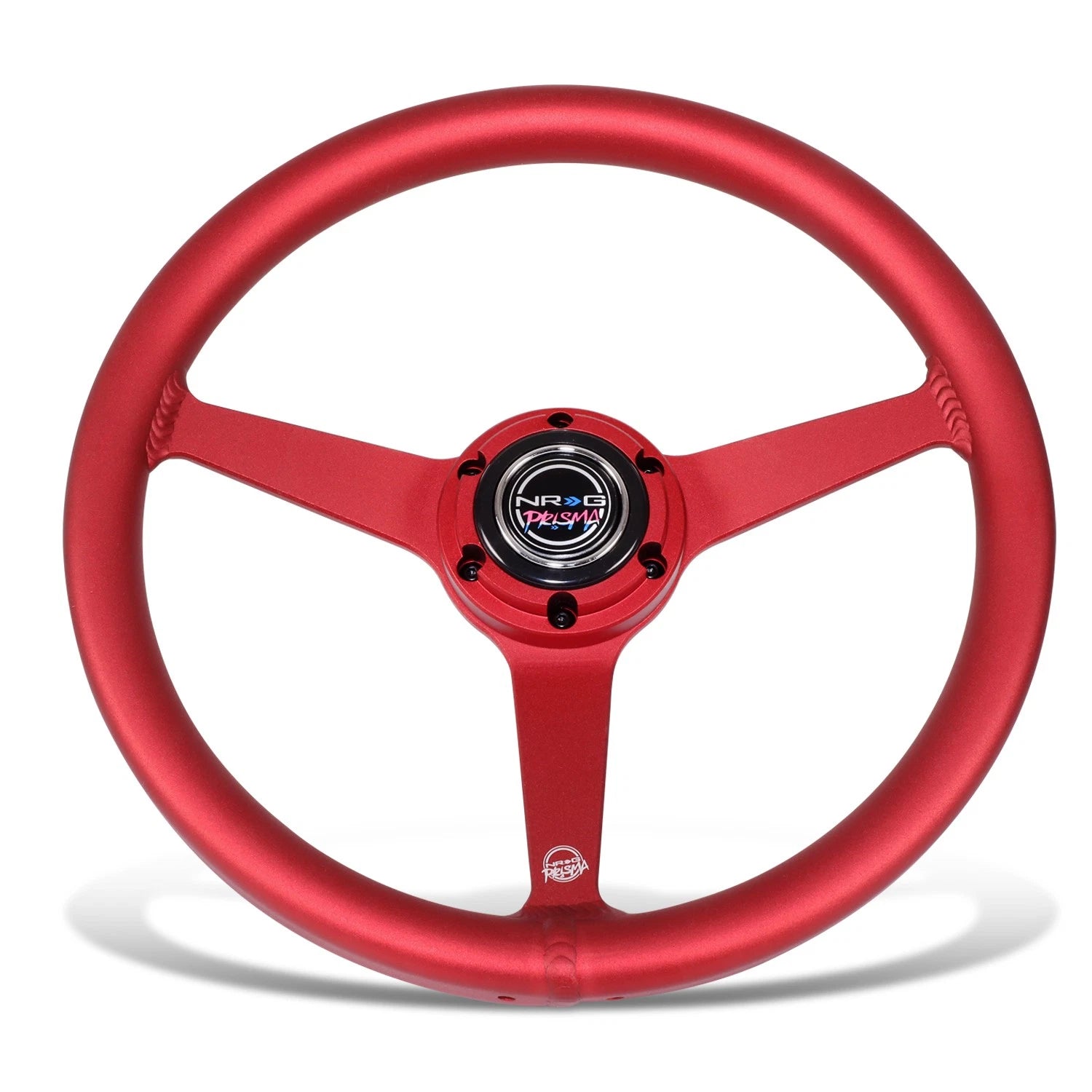 NRG RST-071-RD 330mm Red Racing Steering Wheel for Universal Fit (1" Dish)