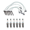 Denso 8mm Wire Set & 6 Iridium TT Spark Plugs for Ford Mercury 3.0L V6