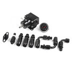Adjustable Fuel Pressure Regulator Kit with Gauge for Racing Vehicles
