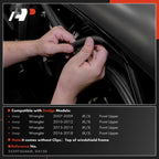 Front Upper Weatherstrip Seal for Jeep Wrangler JK JL (2007–2018)