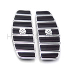 Skull Rider Footboard Insert Kit for Harley Touring/Softail (1987–2015)