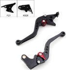 Short Brake Clutch Levers for Kawasaki Z750 Z800 (2007–2014) Black T9