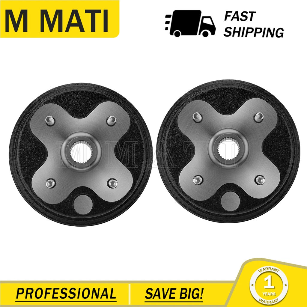 2Pcs Brake Drums for Yamaha YFB250 YFB250FW Timberwolf 250 (1994–2000)