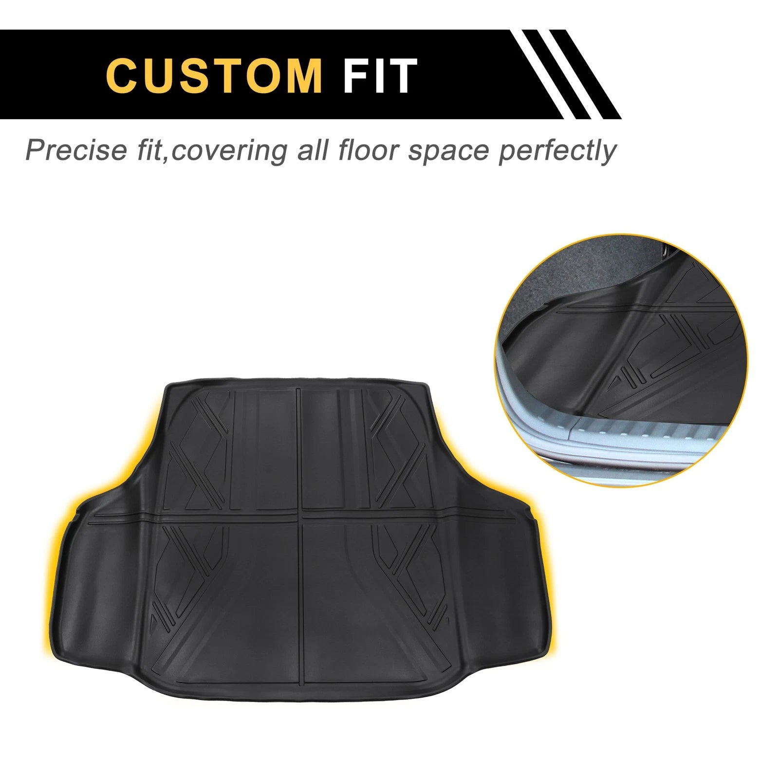 Cargo Liner Rear Trunk Mat for Honda CR-V (2018–2022), Accord (2018–2022)